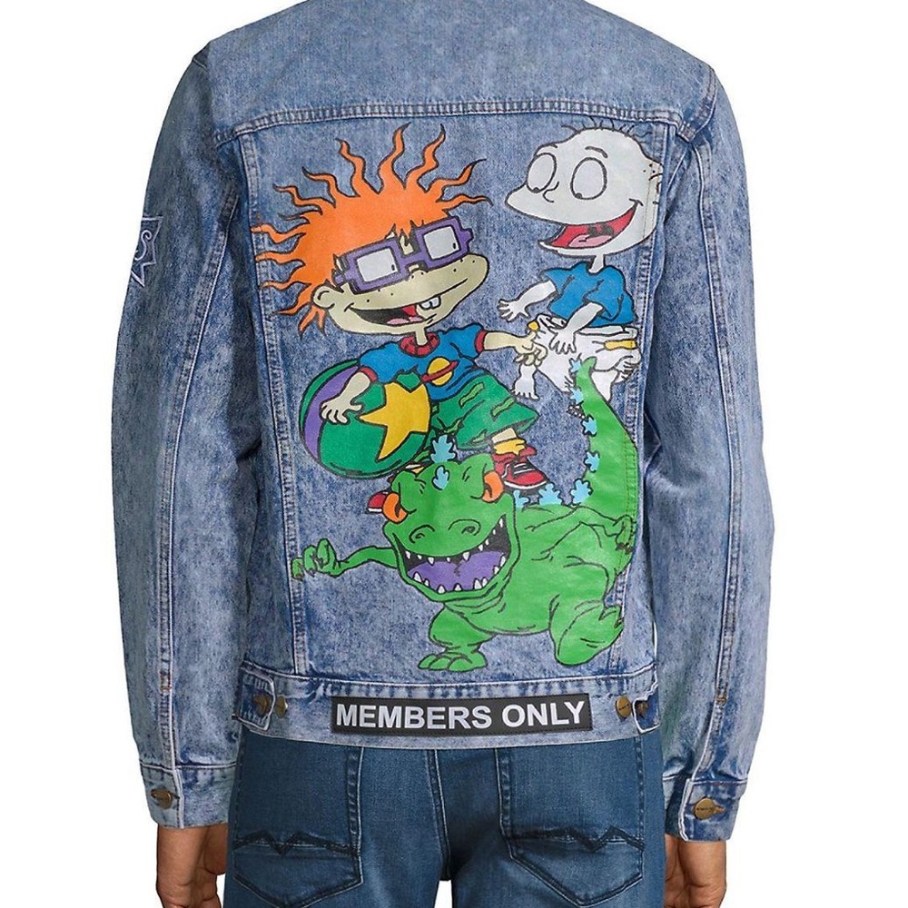 Members Only X Rugrats denim jacket